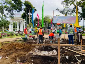 Granada avanza con segunda etapa de remodelación del Parque Central