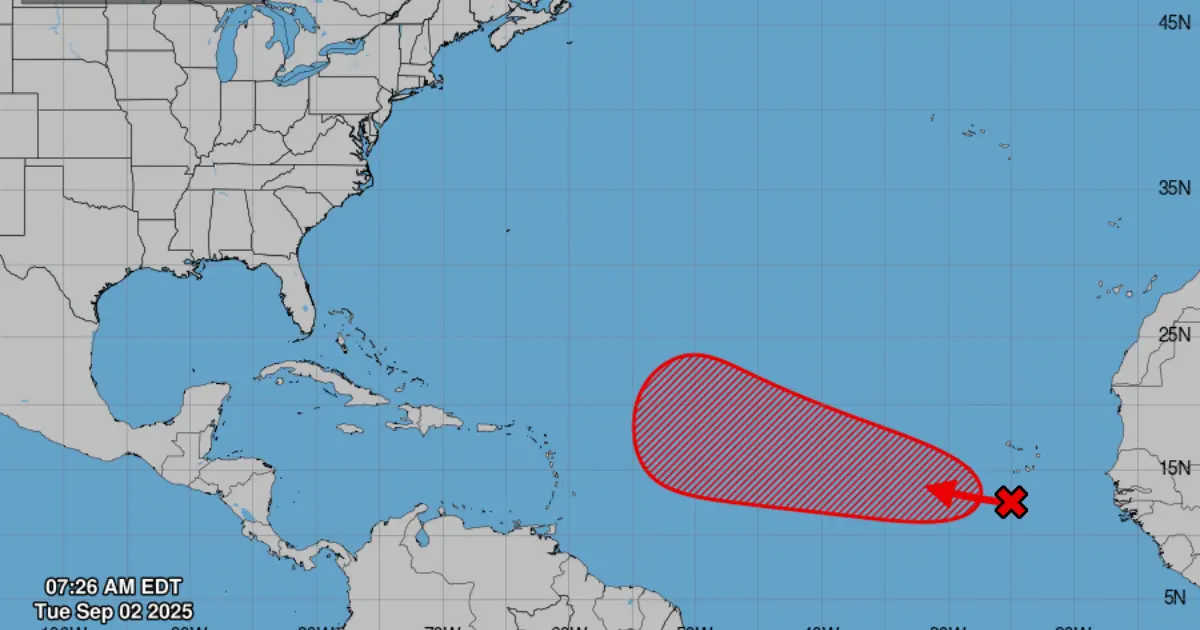 Aumenta probabilidad de formación de depresión tropical en el Atlántico
