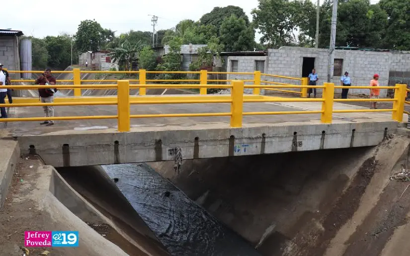 Nuevo puente vehicular beneficia a más de 60 mil habitantes en Managua