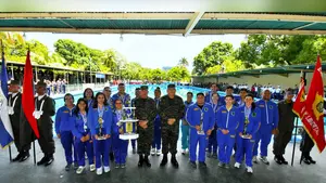 Fuerza Naval se corona campeona en el Campeonato de Natación del Ejército