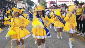 Niñez de Bluefields honra a la patria en desfile Todos San Jacinto
