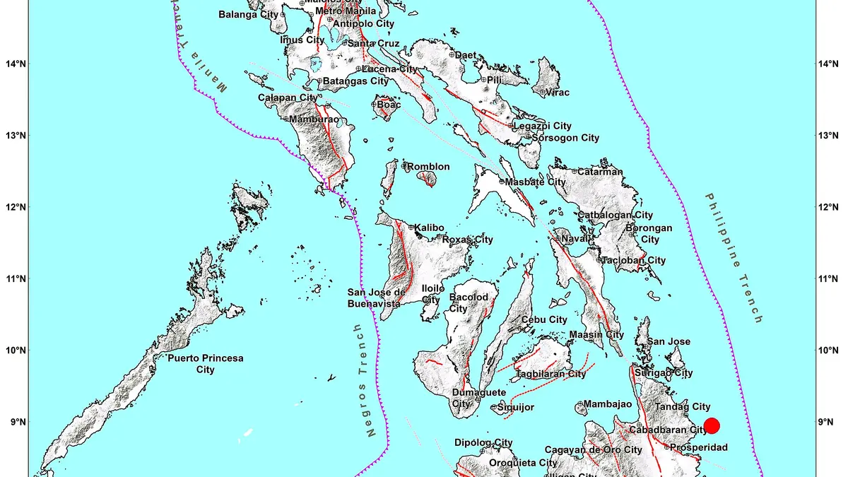 Sismo de magnitud 6 sacude el sureste de Filipinas