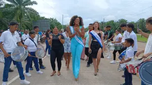 Kukra Hill recibe a Ashley Putchie, Princesa del certamen Reinas Nicaragua