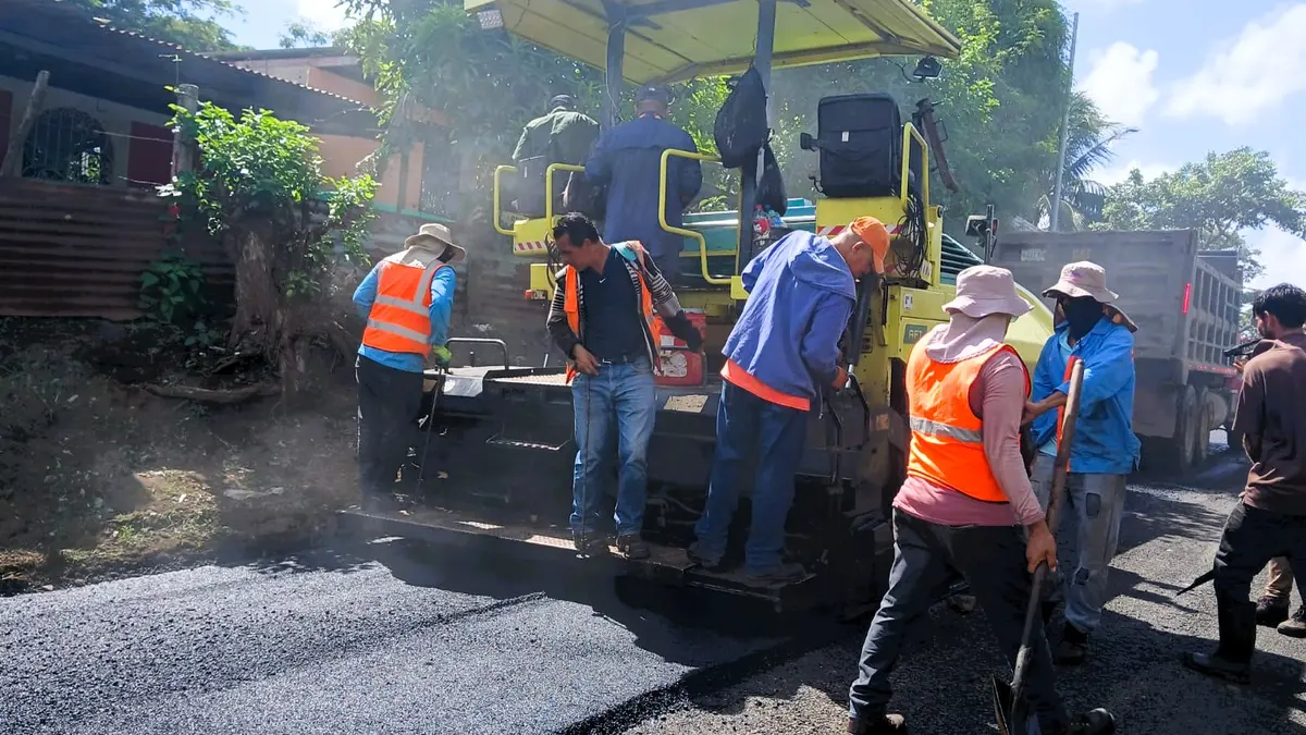 Avanza construcción de calles en el barrio Raúl Cerna, Managua