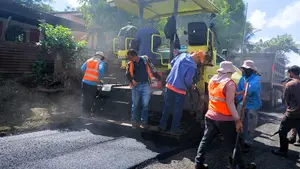 Avanza construcción de calles en el barrio Raúl Cerna, Managua