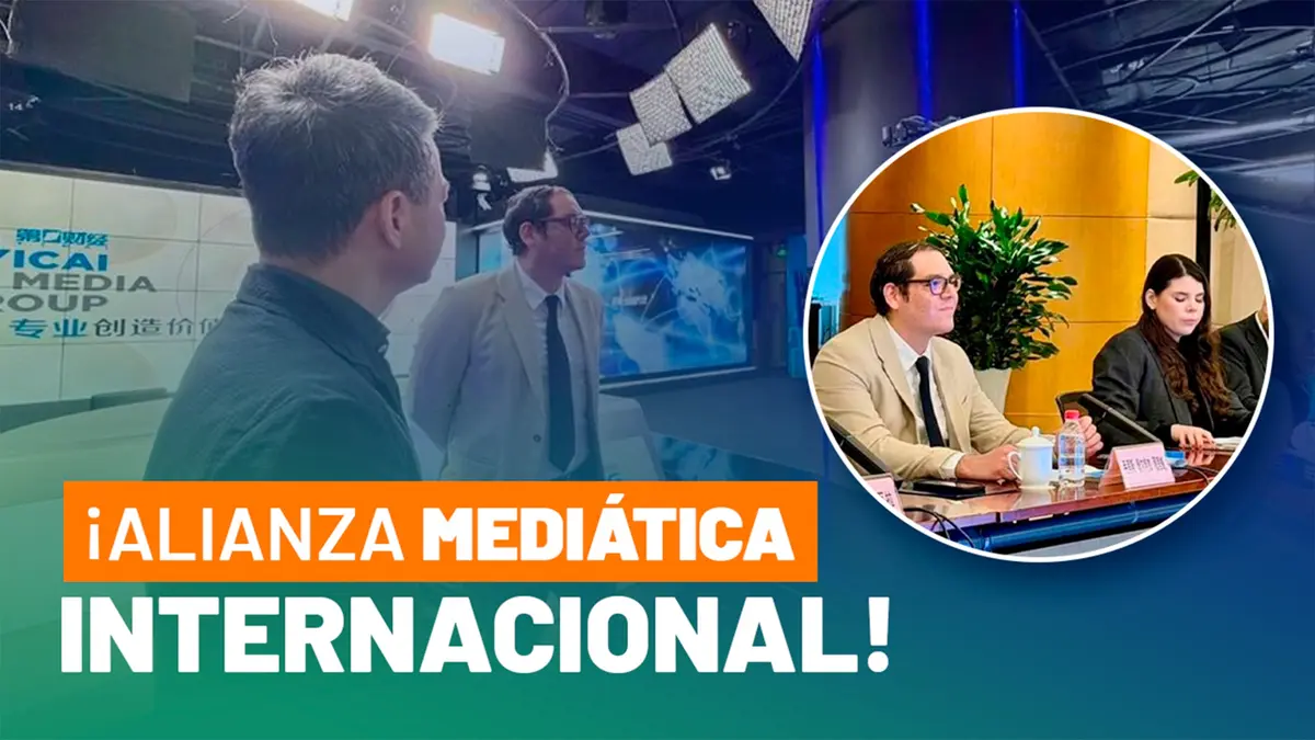 Maurice Ortega, director de Viva Nicaragua Canal 13, visita el Grupo de Medios de Shanghai