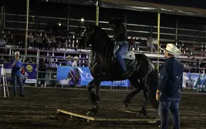 Competencia femenina y rodeo llenan de emoción la Feria Ganadera