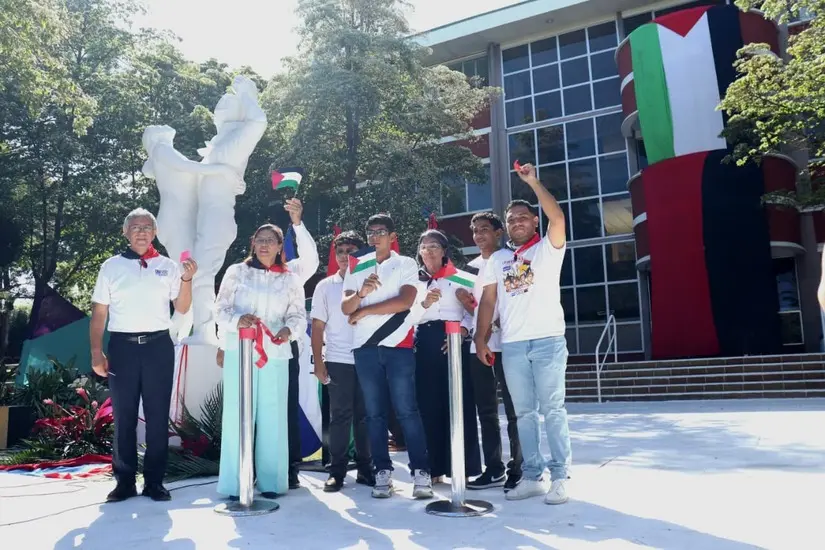 Universidad Politécnica homenajea al pueblo palestino con nueva Plaza
