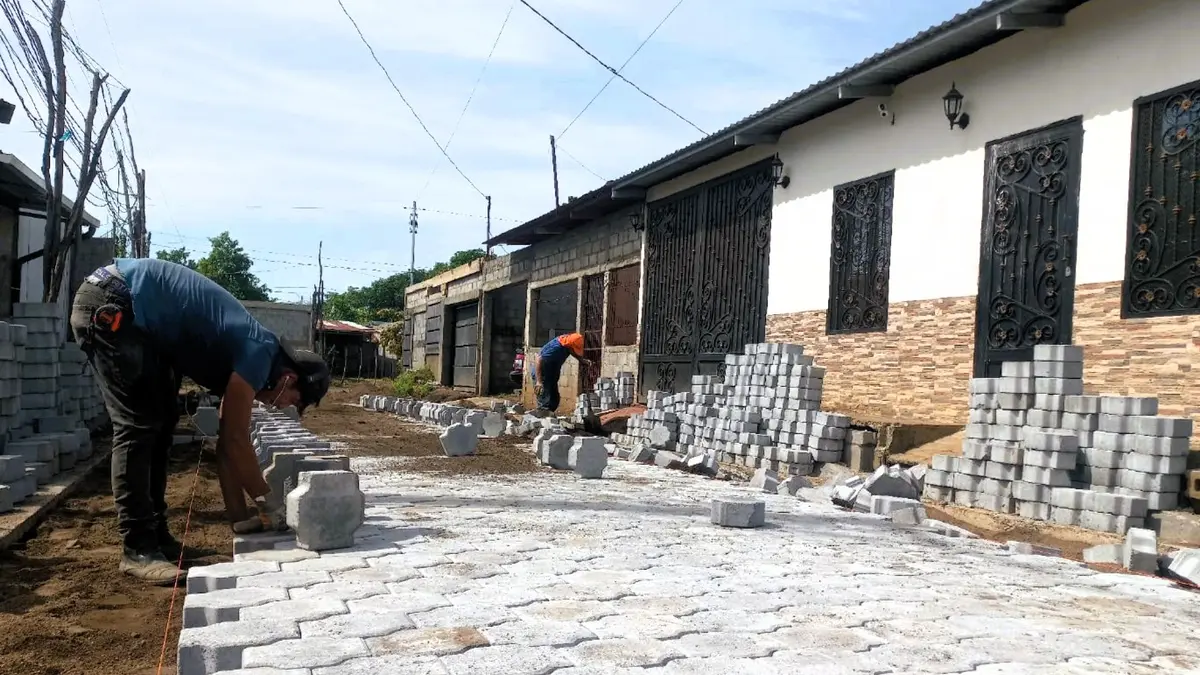 Chinandega mejora accesos en el barrio Juan Rafael Umaña