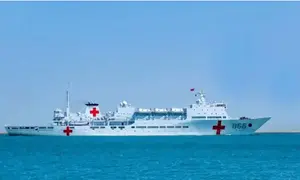 Buque hospital chino llega a Puerto Corinto para la atención médica de los nicaragüenses