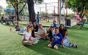 Familias disfrutan la temporada navideña en el Parque Luis Alfonso Velásquez