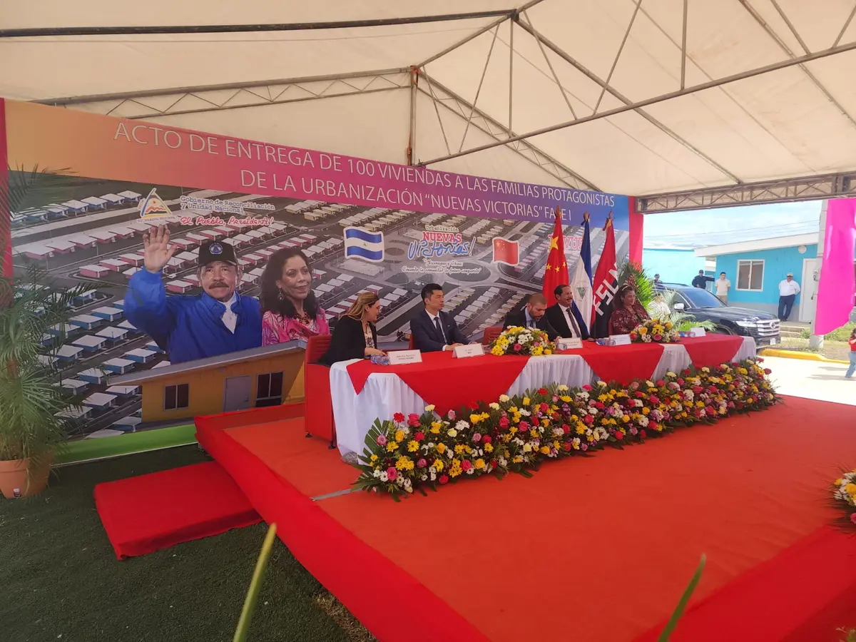 China y Nicaragua celebran entrega de 100 viviendas en Nuevas Victorias