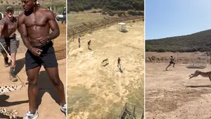 Youtuber resulta herido al correr contra un guepardo