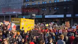 Miles de protestantes en Nueva York contra el ICE y acciones de Trump