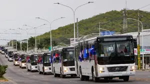 Más movilidad y bienestar: Nicaragua recibe 180 buses para el transporte público