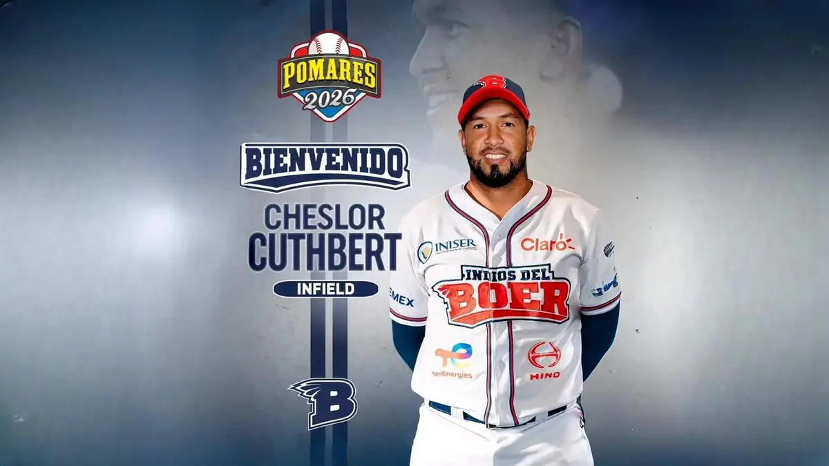 Cheslor Cuthbert se une a los Indios del Bòer para el Campeonato Germán Pomares