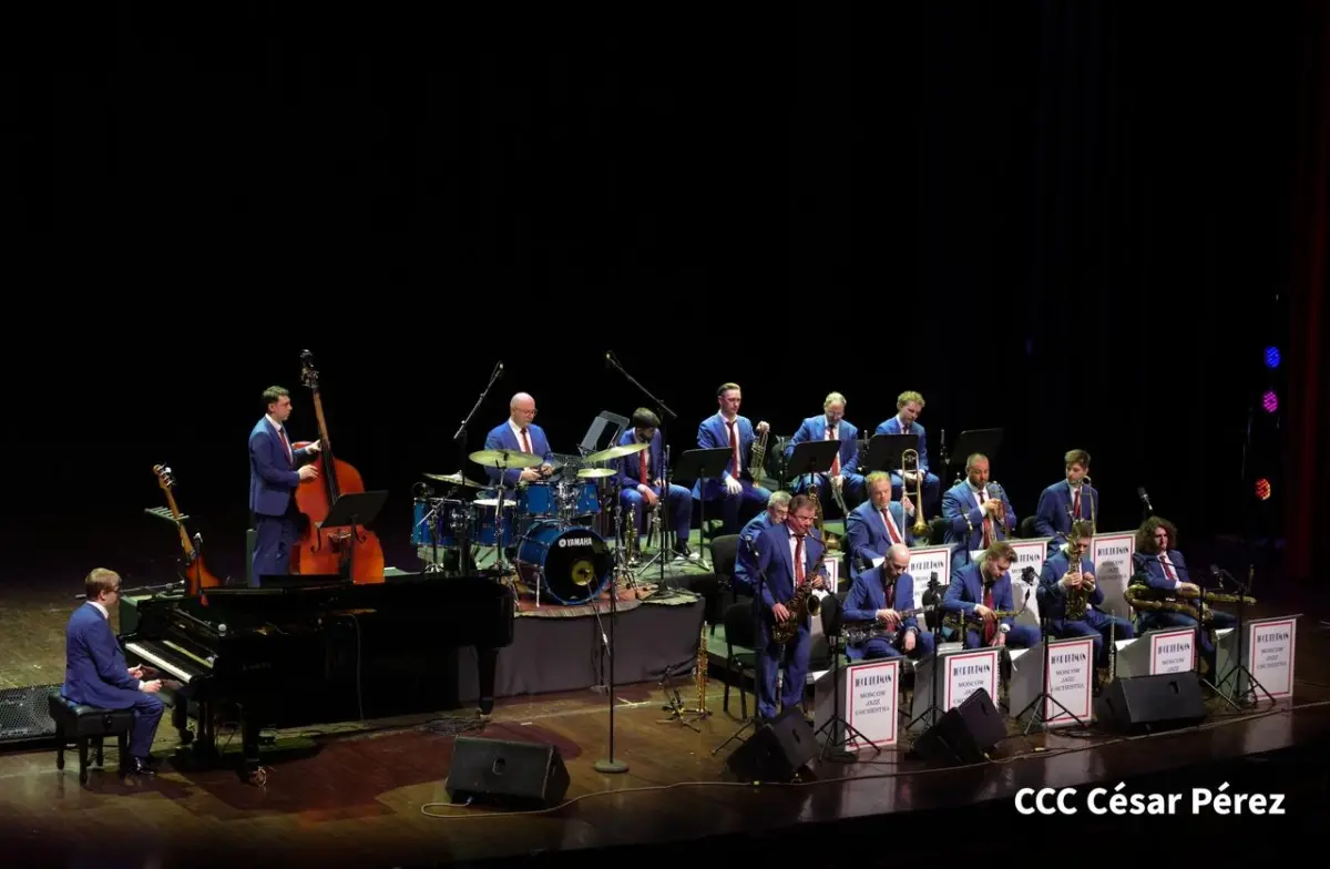 Orquesta de Jazz de Moscú deslumbra al público en el Teatro Nacional Rubén Darío