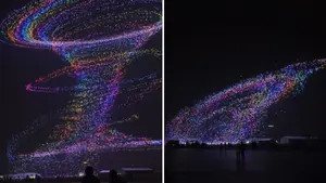 China rompe récord con más de 22 mil drones en espectáculo masivo