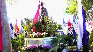 Managua: Mined devela monumento que honra el legado del general de hombres y mujeres libres