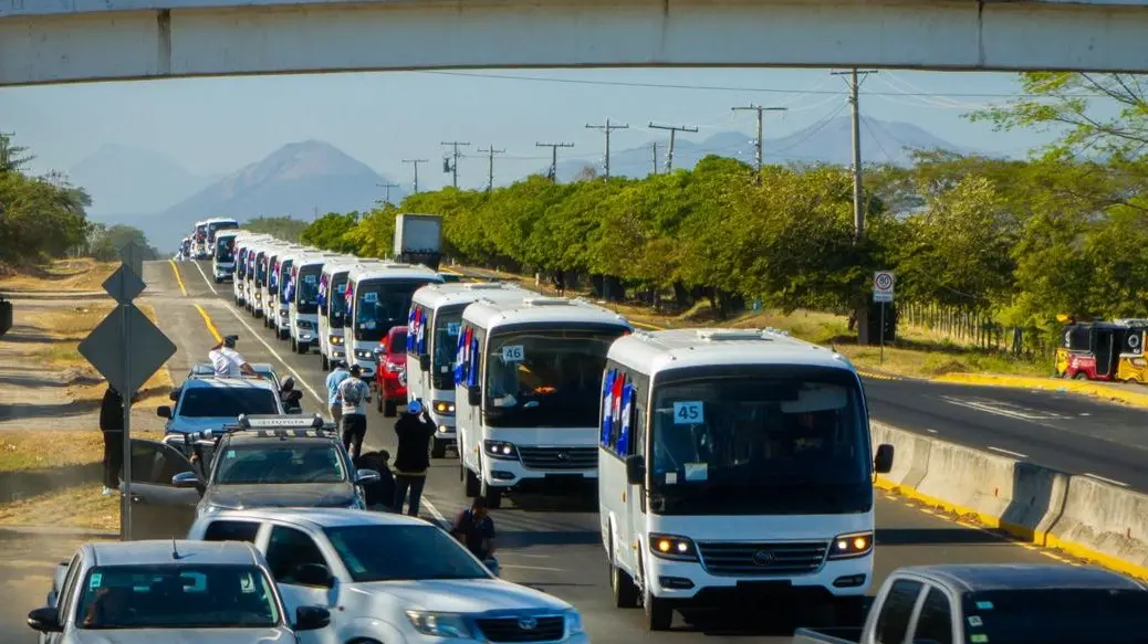 Nicaragua continúa fortaleciendo el transporte público, con nuevas y modernas unidades de buses