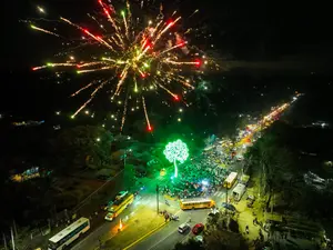 Masaya ilumina su séptimo Árbol de la Vida como símbolo de esperanza