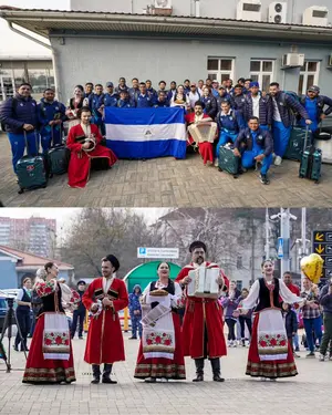 Nicaragua en Rusia: ambiente festivo marca la llegada de la selección a Rusia