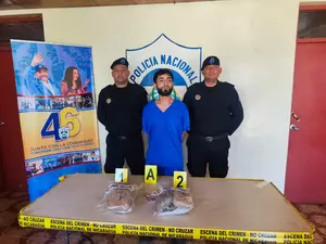 Policía Nacional captura a sujeto con cargamento de marihuana en Rivas
