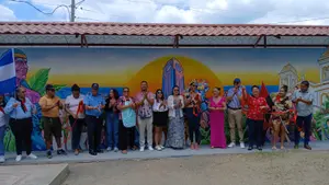 La Boquita se llena de color con inauguración de mural artístico