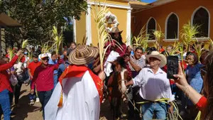 Fieles de Carazo celebran el Domingo de Ramos con tradición y devoción