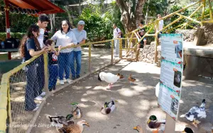 Las familias disfrutaron de un ambiente recreativo en el Parque Zoológico Nacional