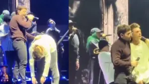 ¿Peso Pluma estuvo actuando o hubo algo más en su show?