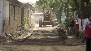 Managua: avanza el mejoramiento de calles en el barrio Villa Cuba