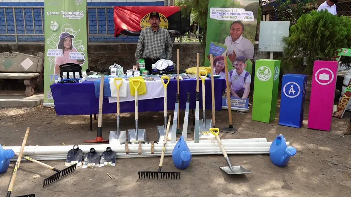 Entregan materiales para programa nacional vocación productiva en San Francisco Libre