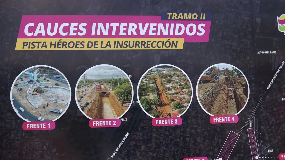 Avanzan las obras en los tramos 2 y 3 de la pista héroes y mártires de la insurrección