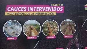 Avanzan las obras en los tramos 2 y 3 de la pista héroes y mártires de la insurrección