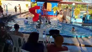 Familias disfrutan del parque acuático “Mimados de la Revolución” en Santa Teresa