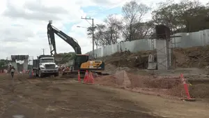 Avanzan el 20% las obras de construcción del paso a desnivel de la Carretera Sur