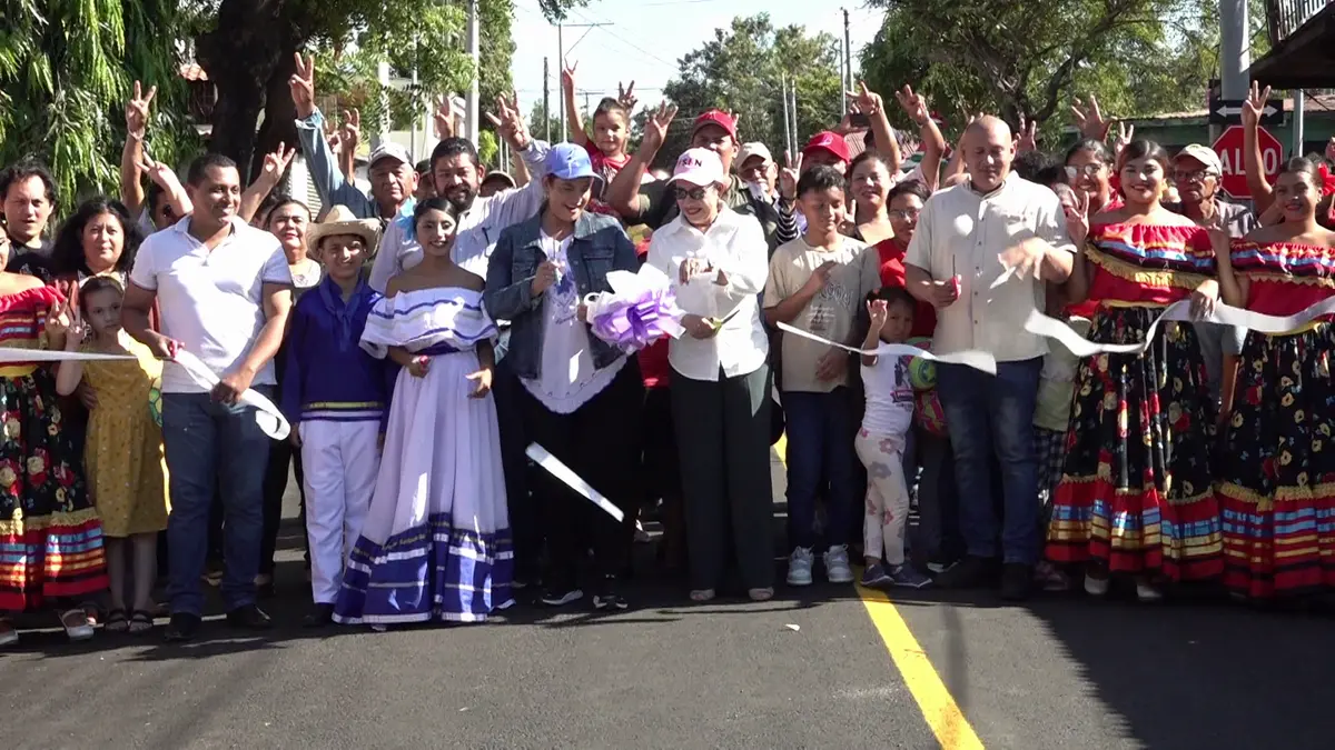 Managua: entregan más calles rehabilitadas en el reparto San Antonio