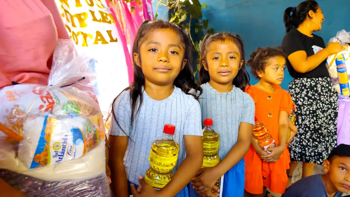 Entrega de alimentos beneficia a más de 400 niños y niñas en Nueva Segovia