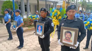 Bluefields honra con respeto a sus héroes policiales caídos en cumplimiento del deber