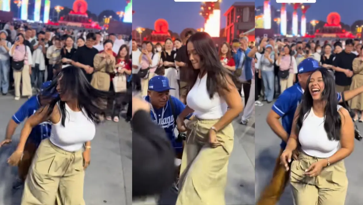 Verónica lleva la alegría del Palo de Mayo hasta China