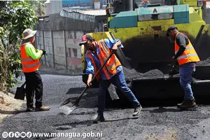 Managua: más calles dignas para las familias del barrio Camilo Ortega