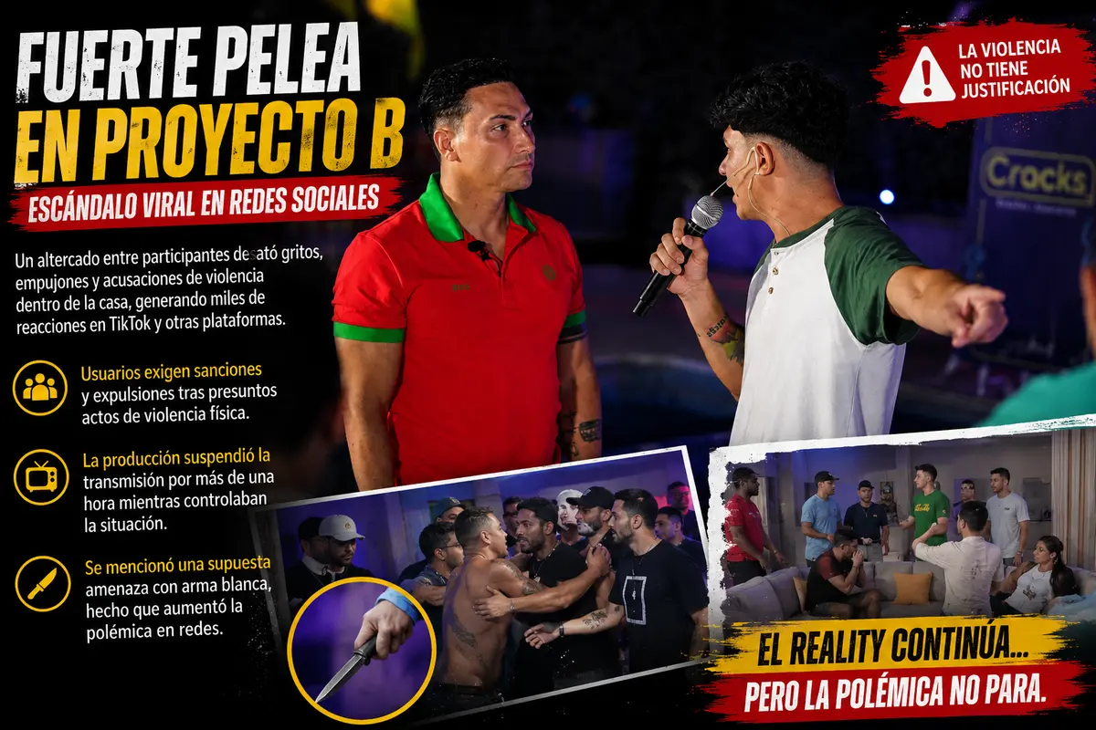 Augusto protagoniza incidente con  Axelin en el Proyecto B
