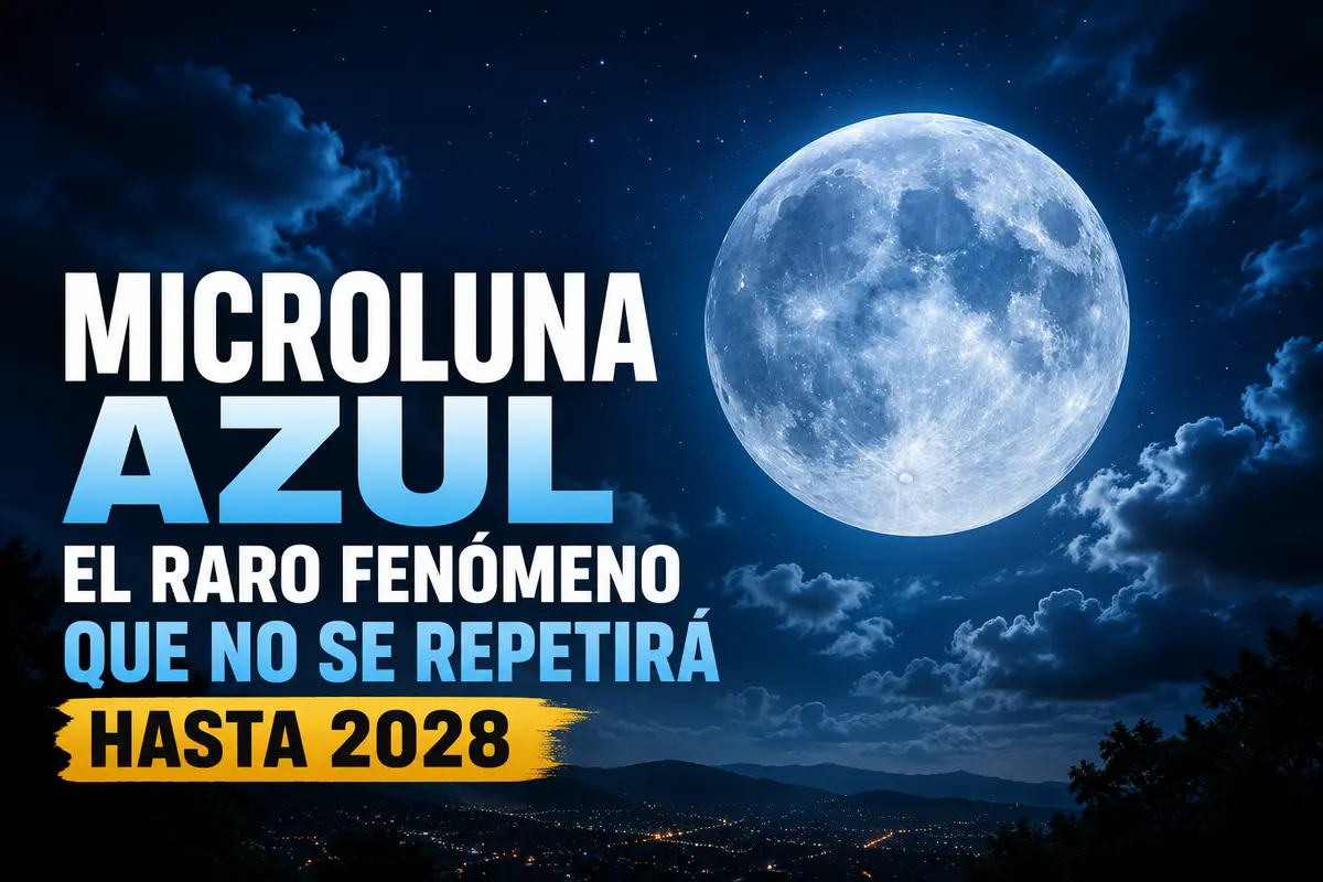 Microluna azul iluminará el cielo y no volverá hasta 2028