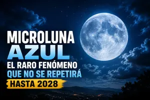Microluna azul iluminará el cielo y no volverá hasta 2028
