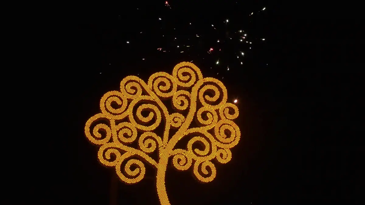 Rivas: encienden un árbol de la vida más entre La Virgen y San Juan del Sur