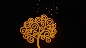 Rivas: encienden un árbol de la vida más entre La Virgen y San Juan del Sur