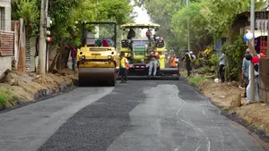 Managua: casi listas 3 calles y media en los Laureles Sur