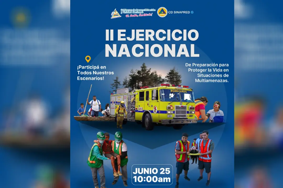 Nicaragua se prepara para el Segundo Ejercicio Nacional de Protección de la Vida