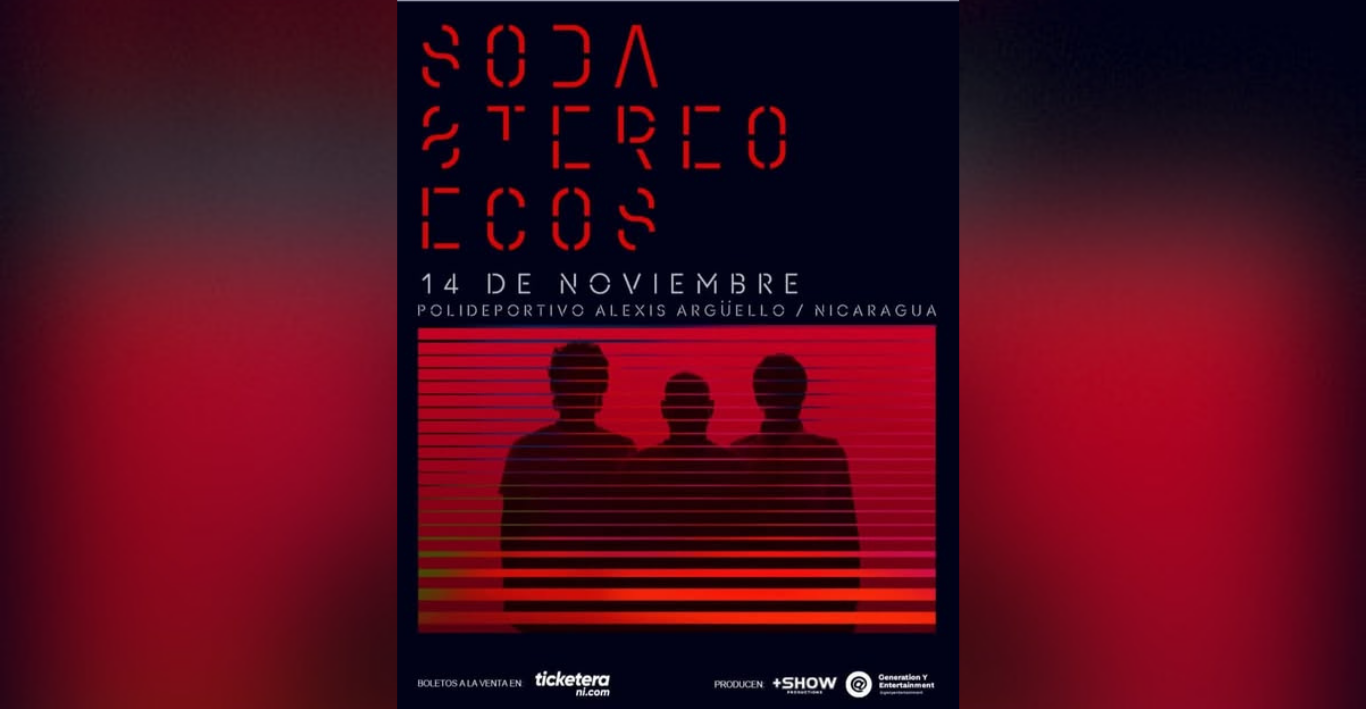 Soda stereo se presentará en Nicaragua el 14 de Noviembre